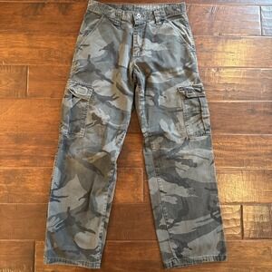 Wrangler‎ Relaxed Fit Camo Cargo Pants Men's 29x30 Outdoor Hunting Workwear